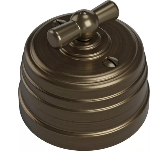 Изображение товара Выключатель пластиковый перекрестный МЕЗОНИНЪ наружней установки, цвет - бронза GE30406-36