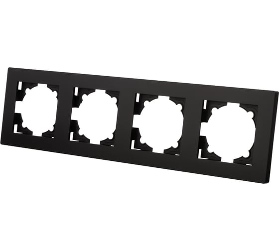 Изображение товара Рамка TDM ELECTRIC 4-х постовая черная Сенеж TDM SQ1816-0332