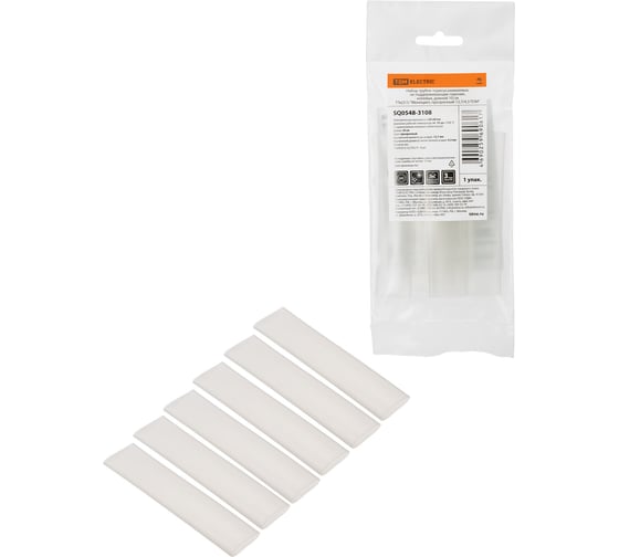 Изображение товара Набор трубок термоусаживаемых TDM ELECTRIC, клеевых ТТк(3:1) Моноцвет, прозрачный 12,7/4,3 TDM SQ0548-3108