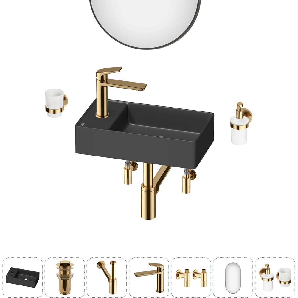 Изображение товара Мини-раковина для ванной комнаты или туалета Wellsee WC Area 7 в 1