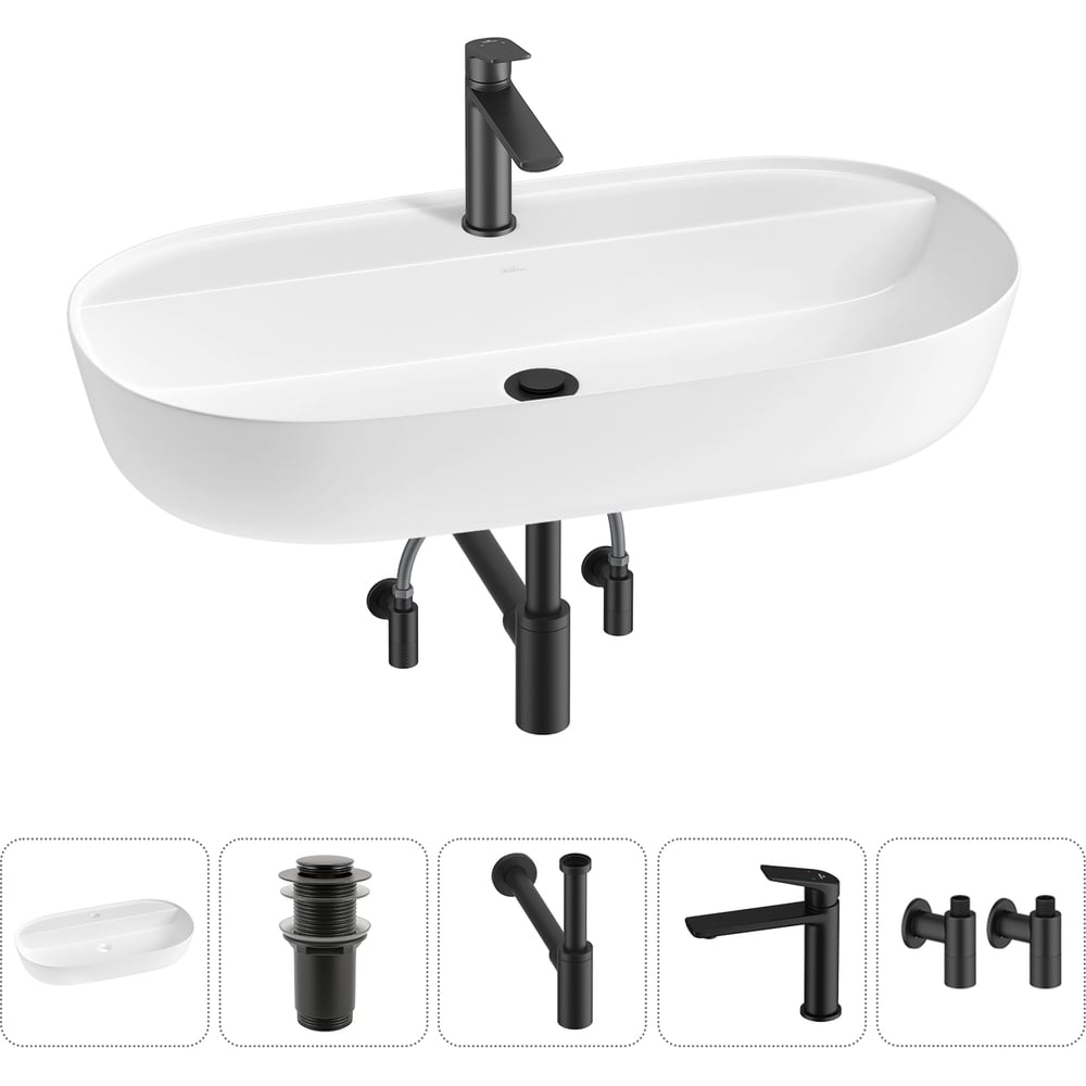 Изображение товара Накладная раковина для ванной комнаты Wellsee Chic Riviera 20214924R