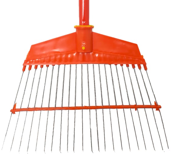 Изображение товара Веерные грабли Amigo 22 зуба, оцинкованные прутья диаметром 2.5 мм, черенок дерево 76003