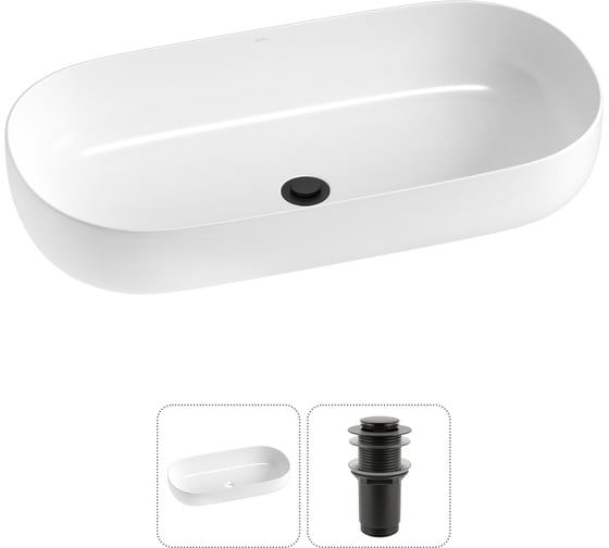 Изображение товара Накладная раковина для ванной комнаты Wellsee Chic Riviera в наборе 2 в 1 20214768R