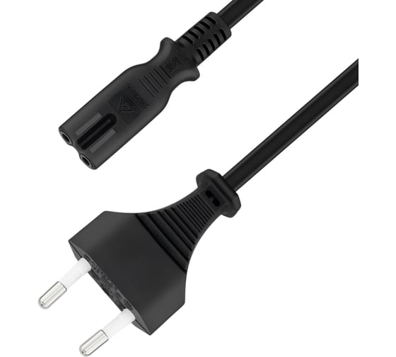 Изображение товара Кабель питания 5bites IEC-320-C7 - CEE 7/16 восьмерка 220V сечение 2x0.50мм2 VDE 1.8м PC305-18A
