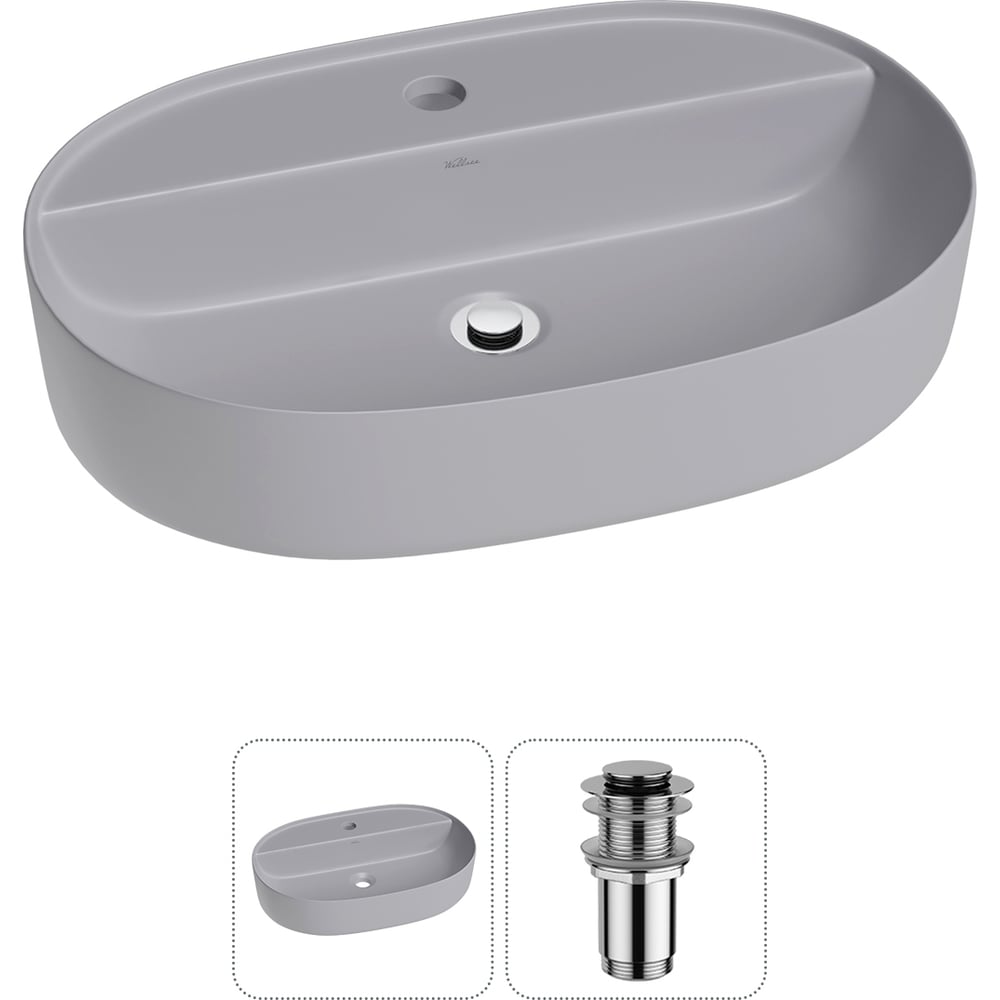 Изображение товара Накладная раковина Wellsee Chic Riviera 20214907R современный стиль