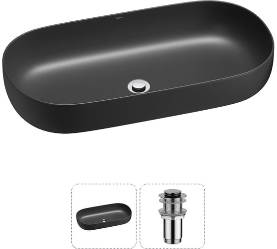 Изображение товара Накладная раковина для ванной комнаты Wellsee Chic Riviera в наборе 2 в 1 20214799R