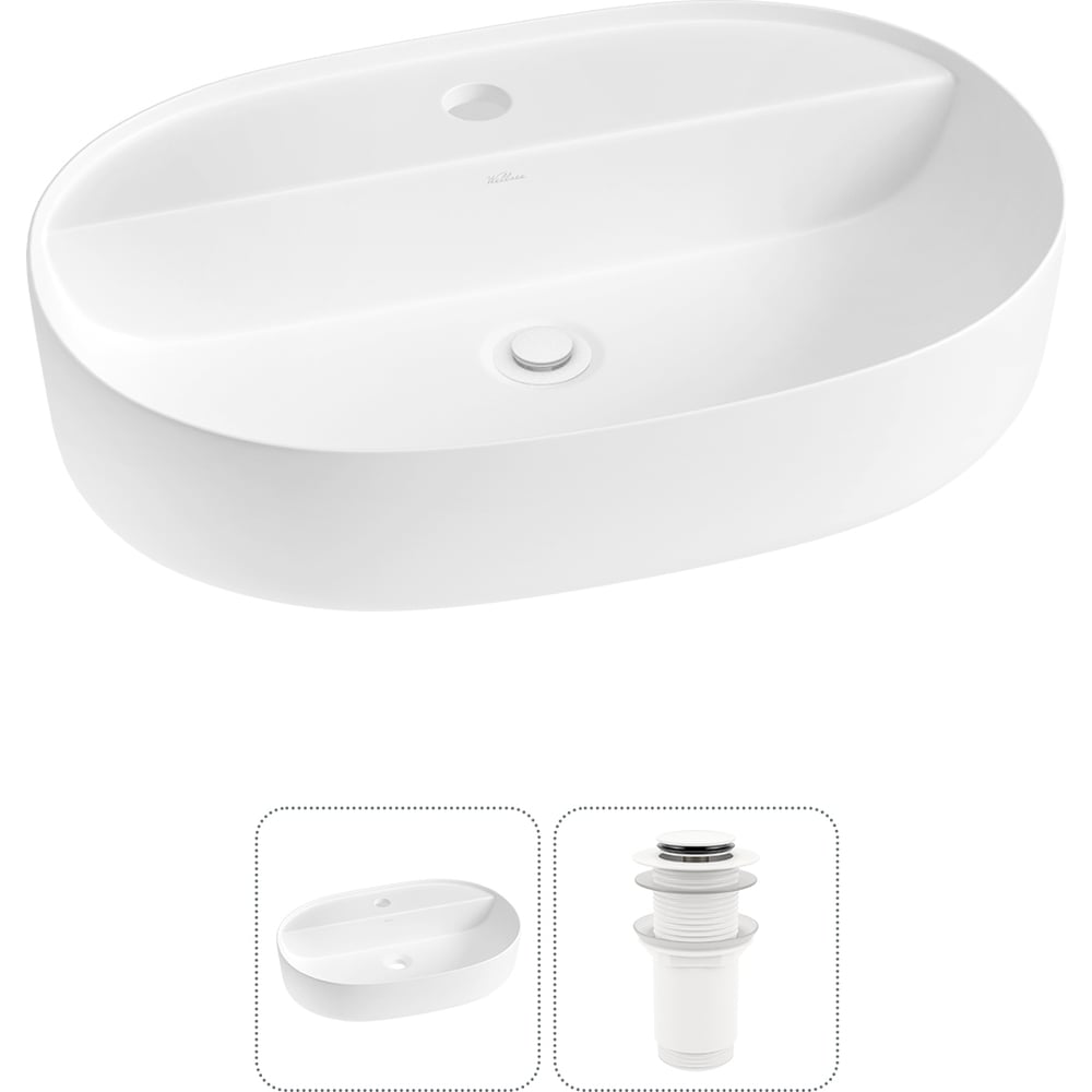 Изображение товара Накладная раковина для ванной Wellsee Chic Riviera 20214850R современный стиль