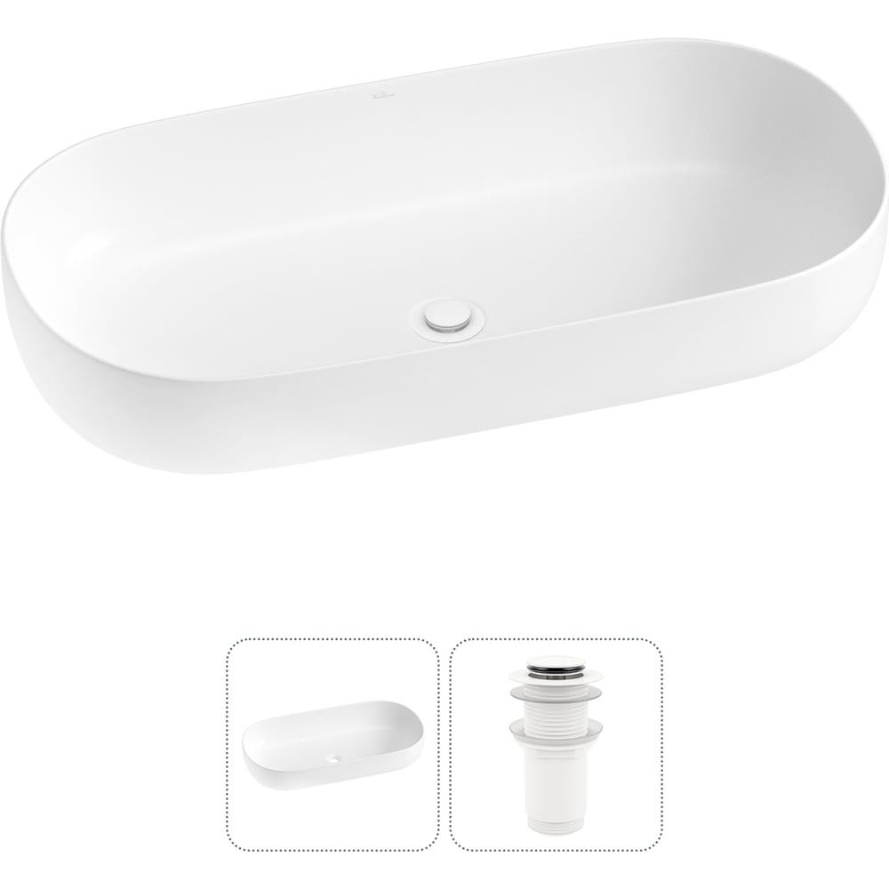 Изображение товара Накладная раковина для ванной Wellsee Chic Riviera 2 в 1