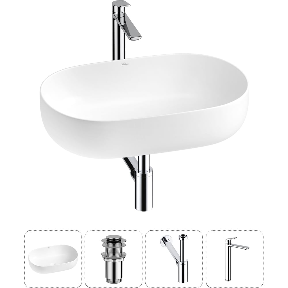 Изображение товара Накладная раковина Wellsee Chic Riviera 20214727R для ванной комнаты