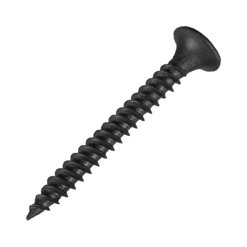 Изображение товара Саморез Bohrer ПРОМ 3,5х19 гипс-металл оксидированная головка для крепежа