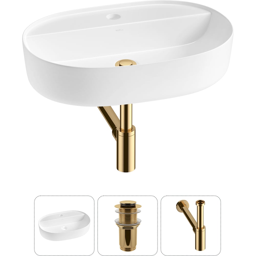 Изображение товара Накладная раковина Wellsee Chic Riviera 20214837R белая