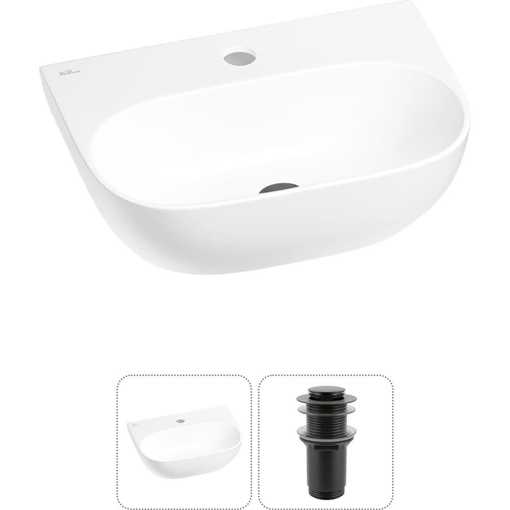 Изображение товара Мини-раковина для ванной комнаты или туалета Wellsee WC Area 20212186R компактная и стильная