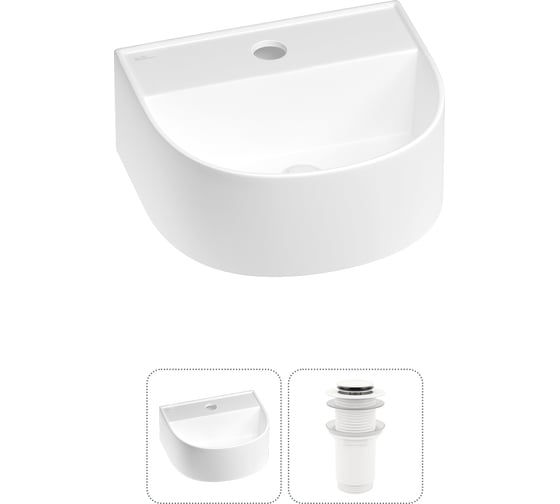 Изображение товара Мини-раковина для ванной комнаты или туалета Wellsee WC Area в наборе 2 в 1 20212112R
