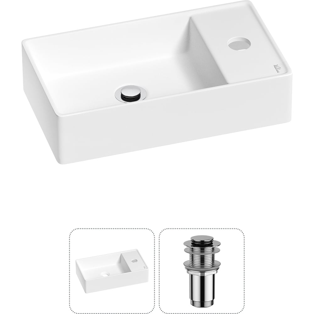 Изображение товара Мини-раковина для ванной комнаты или туалета Wellsee WC Area 2 в 1