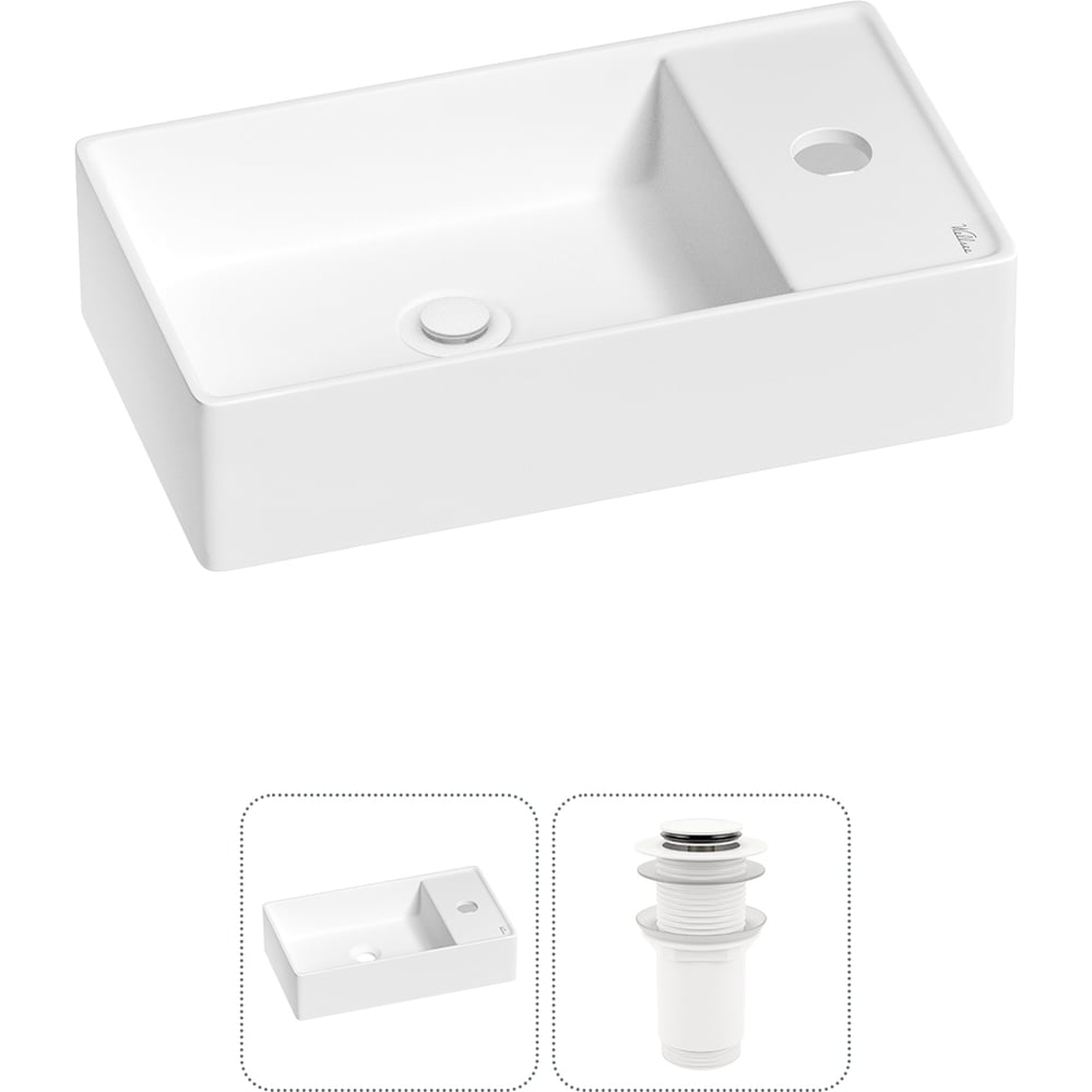 Изображение товара Мини-раковина для ванной комнаты или туалета Wellsee WC Area 20213629R современный стиль