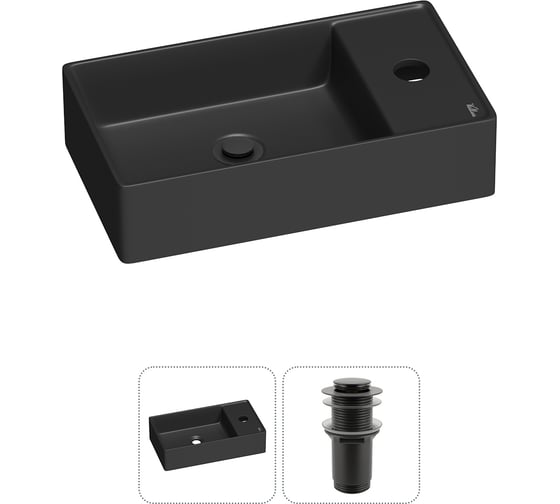 Изображение товара Мини-раковина для ванной комнаты или туалета Wellsee WC Area в наборе 2 в 1 20213739R