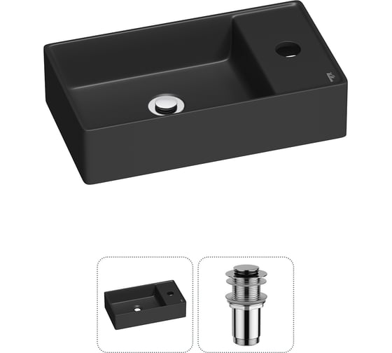 Изображение товара Мини-раковина для ванной комнаты или туалета Wellsee WC Area в наборе 2 в 1 20213738R