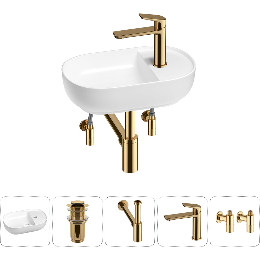 Изображение товара Мини-раковина для ванной комнаты или туалета Wellsee WC Area 5 в 1