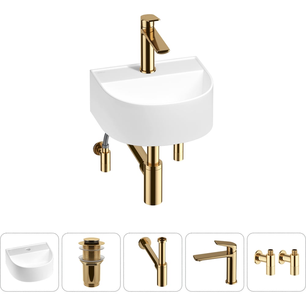 Изображение товара Мини-раковина для ванной комнаты или туалета Wellsee WC Area 5 в 1