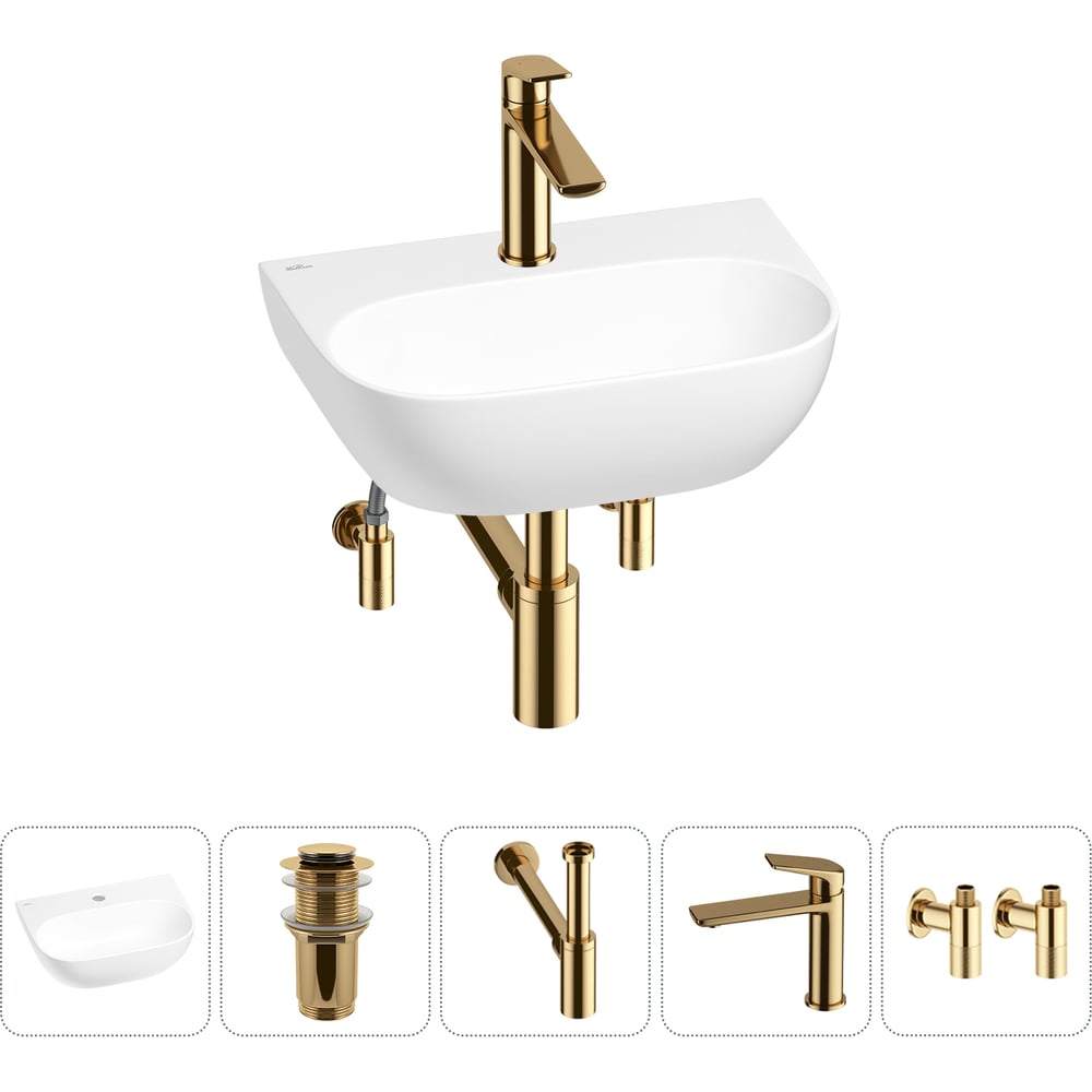 Изображение товара Мини-раковина для ванной комнаты или туалета Wellsee WC Area 5 в 1 белая