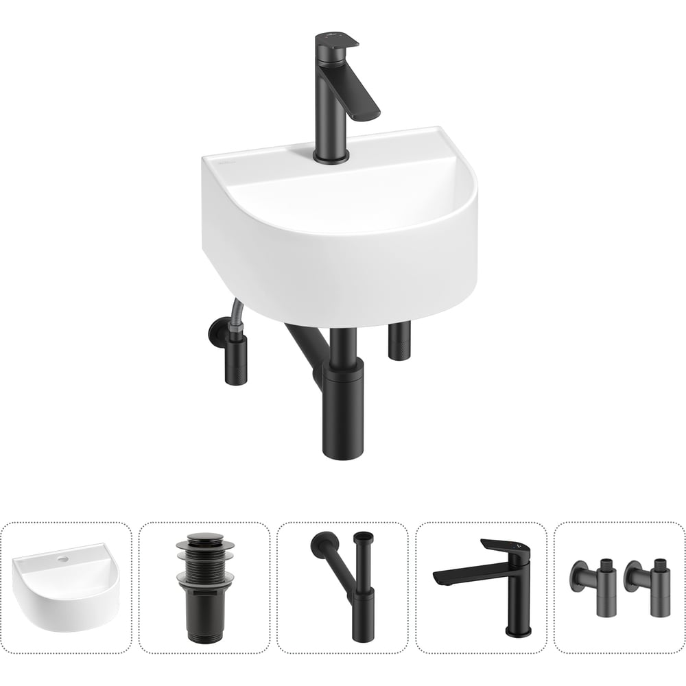 Изображение товара Мини-раковина Wellsee WC Area 5 в 1 под раковину