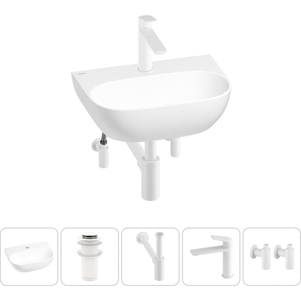 Изображение товара Мини-раковина для ванной или туалета Wellsee WC Area 20212200R глянцевый белый