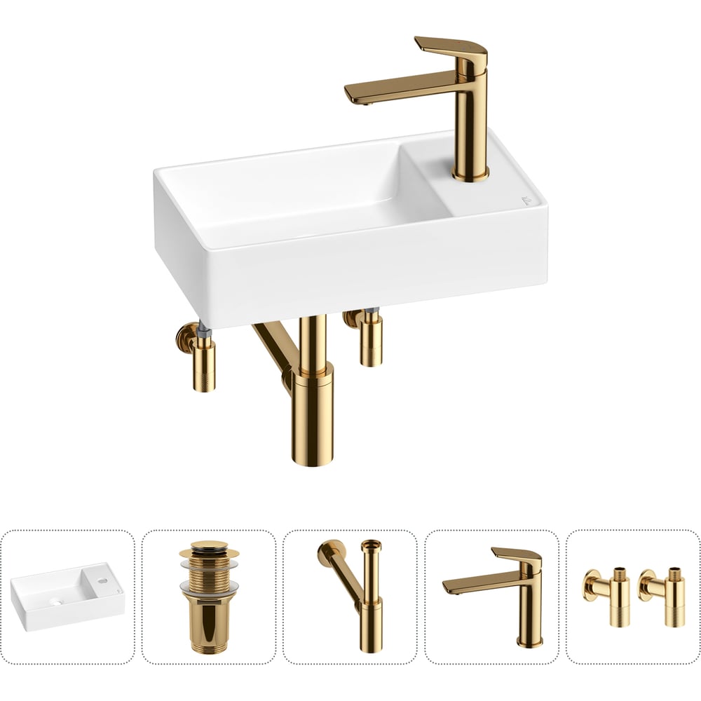 Изображение товара Мини-раковина для ванной комнаты и туалета Wellsee WC Area 5 в 1