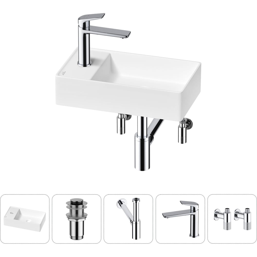 Изображение товара Мини-раковина Wellsee WC Area 5 в 1 для ванной и туалета