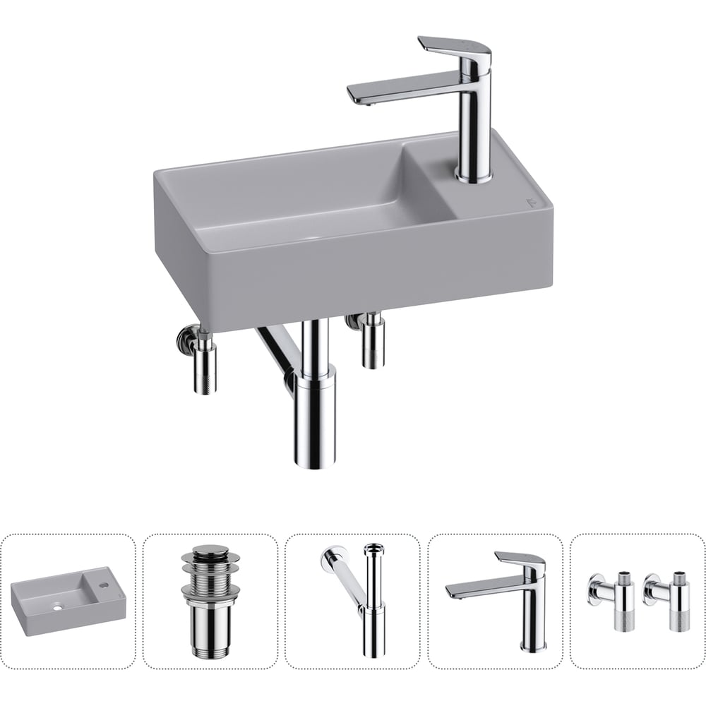 Изображение товара Мини-раковина для ванной Wellsee WC Area 5 в 1 20213753R