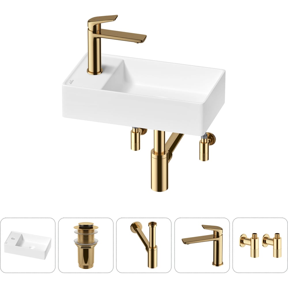 Изображение товара Мини-раковина для ванной комнаты или туалета Wellsee WC Area 5 в 1