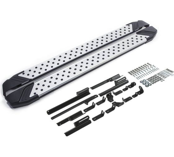 Изображение товара Пороги на автомобиль Rival Bmw-Style круг для Toyota RAV4 XA50 2019-н.в., 180 см, 2 шт., алюминий D180AL.5710.1