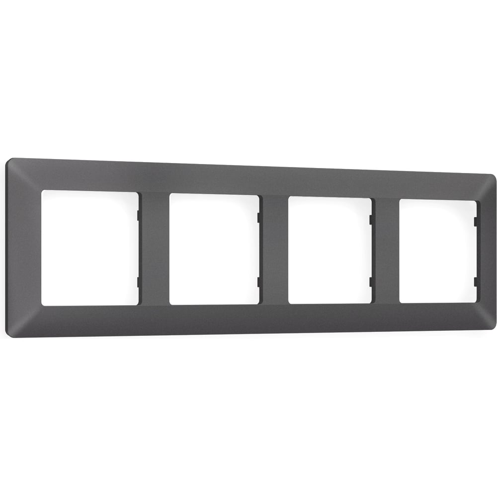 Изображение товара Рамка на 4 поста Ambrella VOLT ALFA Line AF110654 антрацит