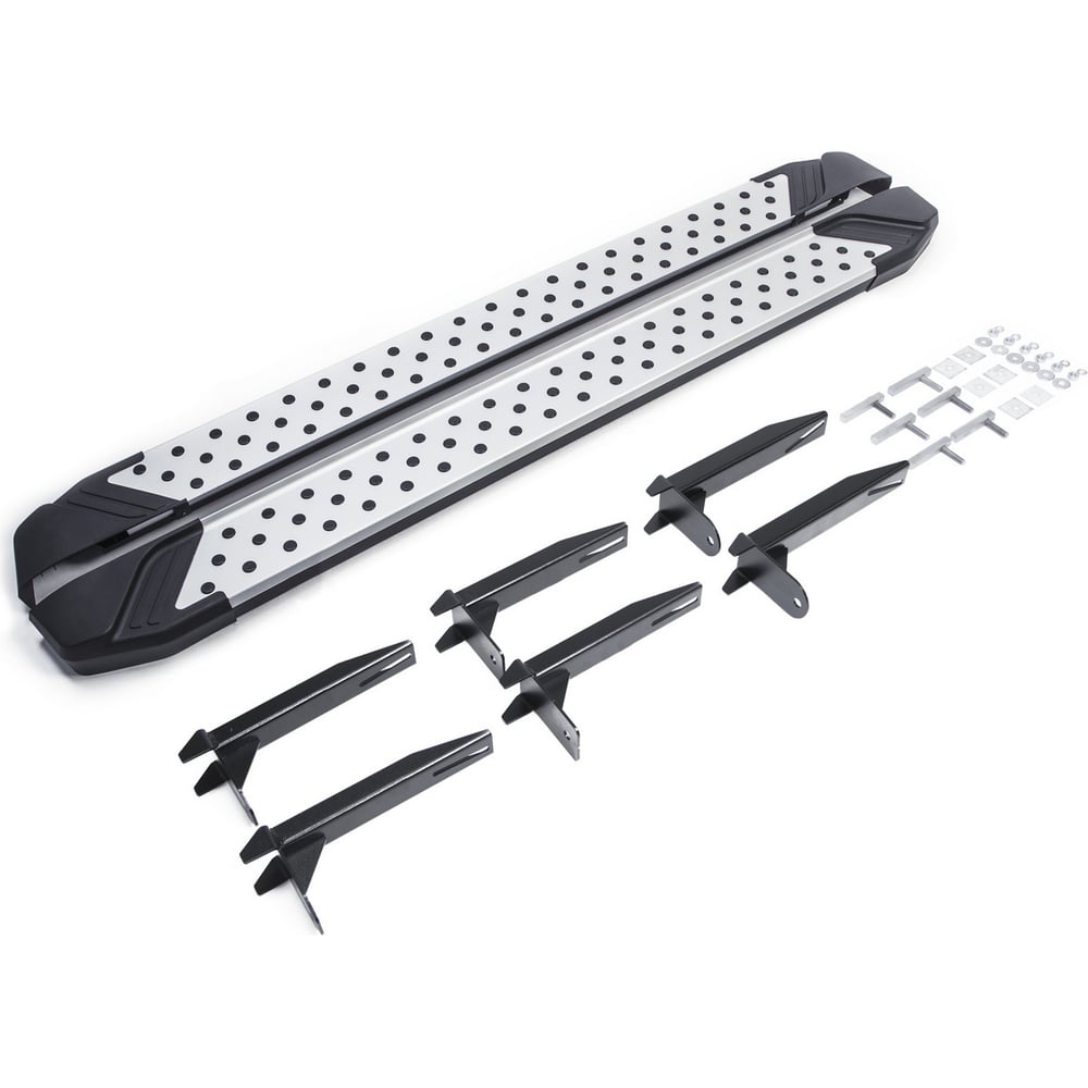 Изображение товара Пороги на автомобиль Rival Bmw-Style круг для VW Amarok 2010-2016 алюминий D193AL.5803.1