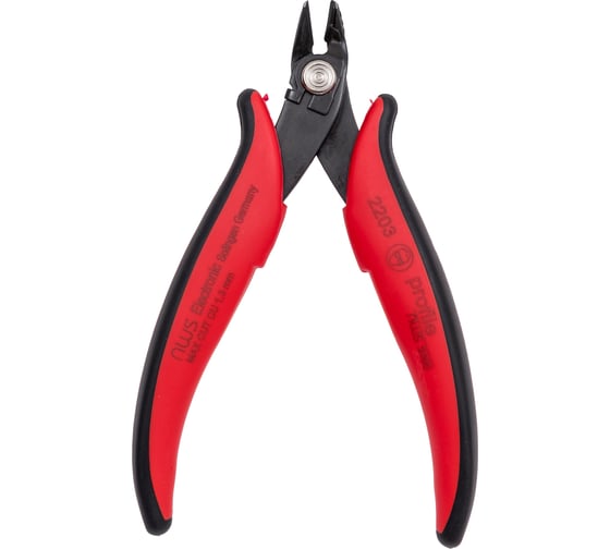 Изображение товара Бокорезы для электроники NWS 128 мм, загнутые, без фаски до 1,6мм, с зажимом для проволоки 2203-128