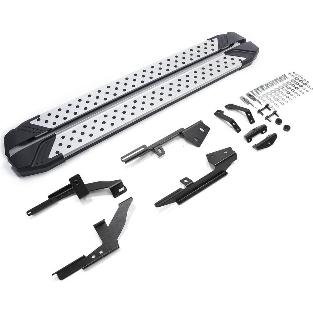 Изображение товара Пороги автомобильные Rival Bmw-Style круг для Lada Xray 2015-н.в. алюминий