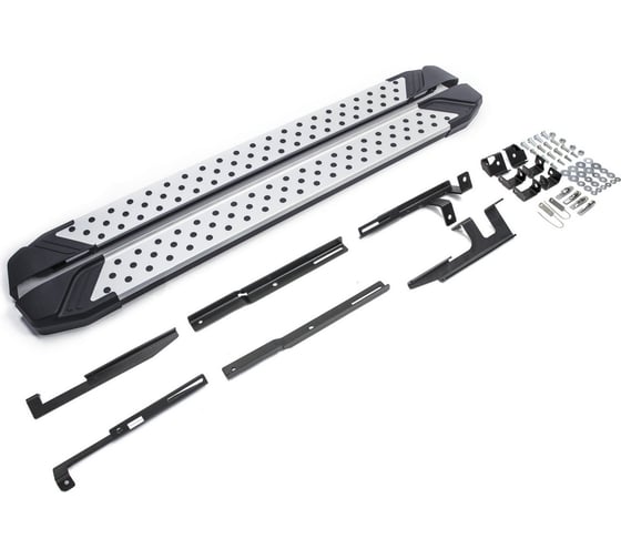 Изображение товара Пороги на автомобиль Rival Bmw-Style круг для Mazda CX-5 I 2011-2017 г.в., 173 см, 2 шт., алюминий D173AL.3801.3