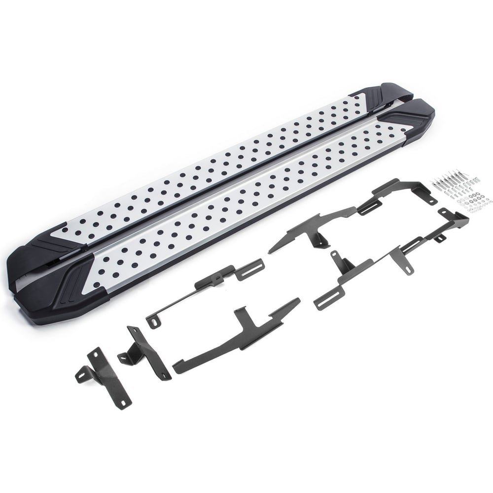 Изображение товара Пороги на автомобиль Rival Bmw-Style круг для Mazda CX-9 II 2016-н.в. алюминий 193 см 2 шт