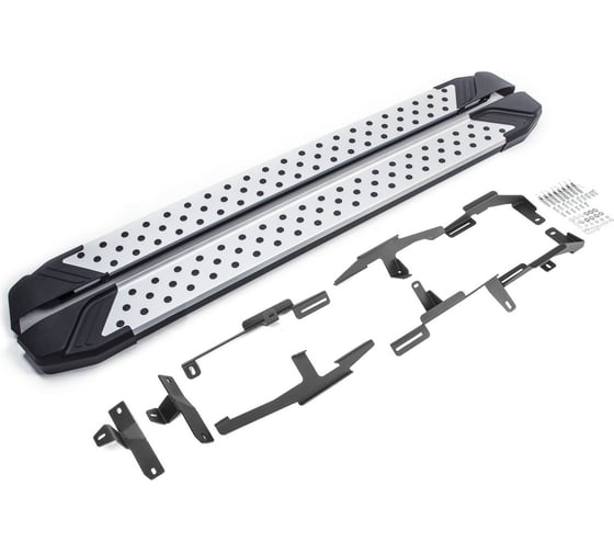 Изображение товара Пороги на автомобиль Rival Bmw-Style круг для Mazda CX-9 II 2016-н.в., 193 см, 2 шт., алюминий D193AL.3803.2