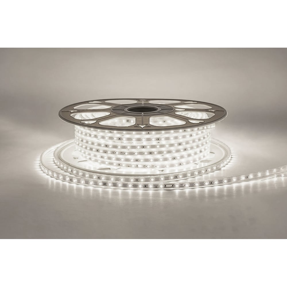 Изображение товара Светодиодная лента Apeyron 220В 6Вт/м IP65 50м дневной белый
