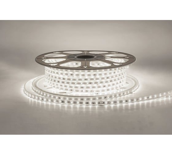 Изображение товара Светодиодная лента Apeyron 220В, 6Вт/м, smd2835, 60д/м, IP65 ПВХ, 400Лм/м, размер 10х7мм, 50м, 4000К / 17-43