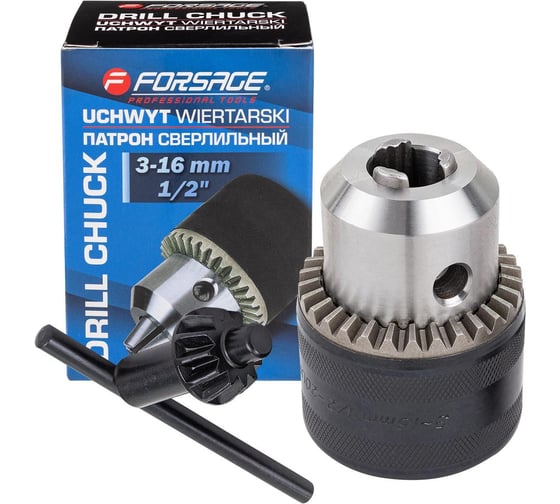 Изображение товара Патрон цанговый для дрели Forsage 3-16мм, 1/2" F-G00540(61406)