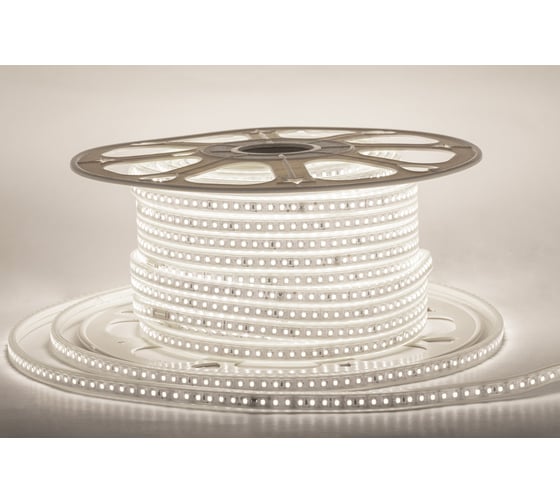 Изображение товара Светодиодная лента Apeyron 220В, 8Вт/м, smd2835, 120д/м, IP65 ПВХ, 600Лм/м, размер 13,5х7мм, 50м, 4000К / 17-40