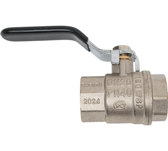 Изображение товара Шаровой кран Millennium латунный,никилерованный для воды 3/4" внутренняя/внутренняя резьба ручка-рычаг KVRFF3434