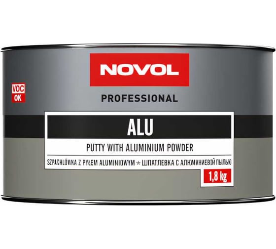 Изображение товара Шпатлевка Novol ALU с алюминием 1.8 кг X6124253