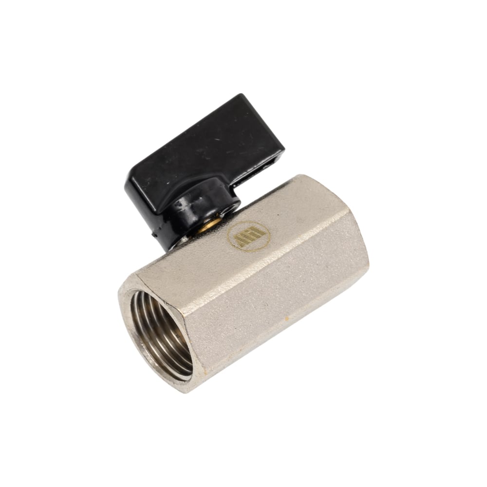 Изображение товара Латунный шаровой кран Millennium 1/2 резьба, хромированный мини для воды