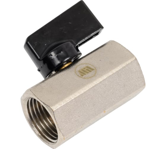 Изображение товара Шаровой кран мини 1/2" внутренняя/внутренняя резьба латунный никелированный для воды Millennium KMBB12