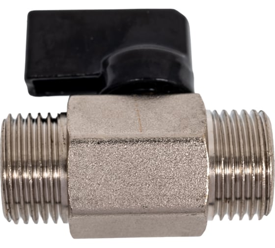 Изображение товара Шаровой кран Millennium латунный,никилерованный мини для воды 1/2 наружная/наружная резьба KMHH12