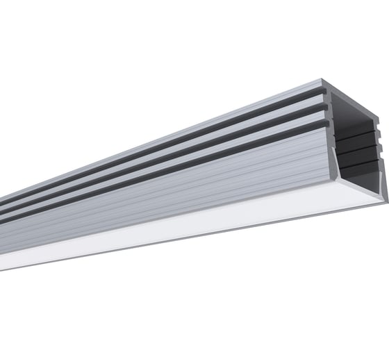 Изображение товара Профиль алюминиевый для светодиодной ленты OGM П-образный, накладной, серебро, 17х12мм, 2м / GM-08-10