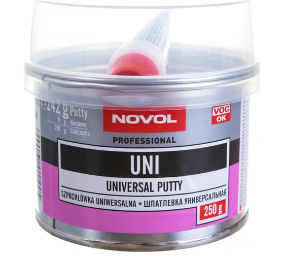 Изображение товара Шпатлевка Novol Uni 0.25 кг X6127011