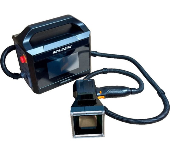Изображение товара Лазерный маркиратор Русмарк Rusmark FLMM-BD02 20Вт, окно 100х100 мм, портативный с аккумулятором RM-FLMM-BD02-20-100100